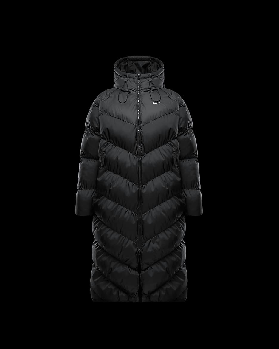 Nike long parka coat sale